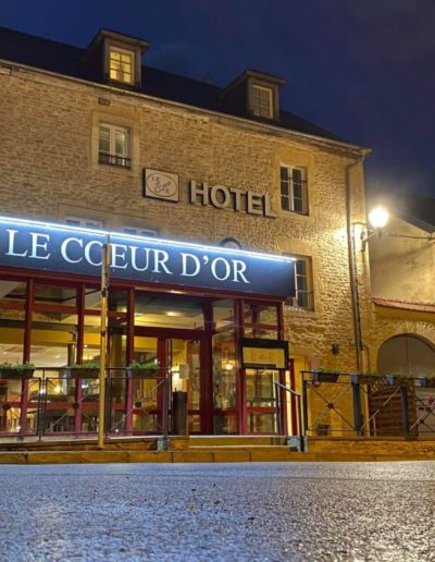 Hotel Restaurant Le Coeur d'Or Douzy Ardennes par temps de pluie