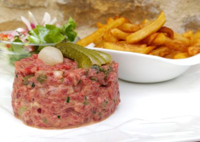 restaurant le coeur d'or tartare de boeuf