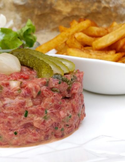 restaurant le coeur d'or tartare de boeuf